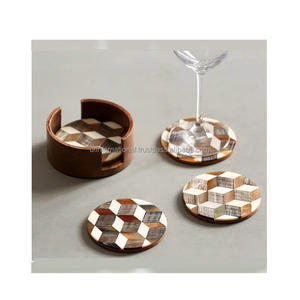 Simple Design of Hotel Kitchen and square Shape <b>Mother</b> of Pearl Inlay coaster with Handmade Use Best Quality Piece - Product Image 4