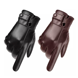 Professional Fashion Formal Men's Sheep Skin Leather Dressing <b>Gloves</b> Breathable <b>Touchscreen</b> Outdoor Casual Warm Daily Four - Product Image 1