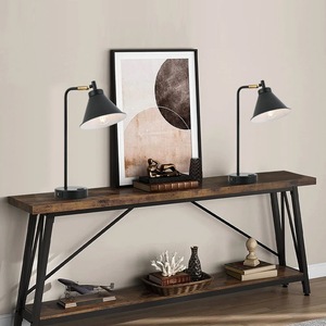 Lámpara de Mesa de Latón de Diseño con Acabado Dorado Antiguo, Lámpara de Noche y Consola de Lujo - Product Image 6