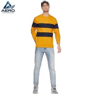 High Quality Wholesale <b>Men</b> Sweatshirt Soft Cotton Fleece Plain Crewneck Long Sleeve Loose Fit Casual Pullover Sweatshirts - Product Image 1