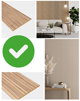 Panneaux muraux en bois massif sur mesure, panneaux flexibles, design moderne, haute résistance, panneau mural en bois massif pour l'intérieur