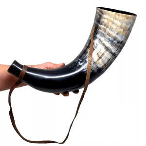 Buffalo Viking Drinking Horn Company Corne à boire authentique polie de style viking, sonore, très vendue, de haute qualité, en corne de buffle - Product Image 3