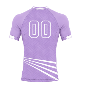 ชุดกางเกงฟุตบอลสีลาเวนเดอร์แบบกำหนดเอง ชุดยูนิฟอร์มทีมกีฬา เสื้อผ้าฝึกซ้อมแขนสั้น ชุดกีฬา เสื้อผ้าสำหรับออกกำลังกาย - Product Image 4