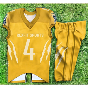 Nouvel ensemble uniforme de football américain personnalisé 2026 – Maillot et pantalon sublimés – Fabricant OEM d'uniformes sportifs par sublimation - Product Image 3