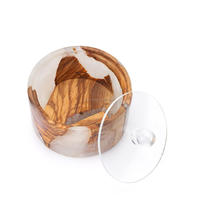 Brûleur d'encens Mabkhara en bois de résine 100 % naturel, fait main, écologique, style art moderne, diffuseur d'aromathérapie, collection 2025