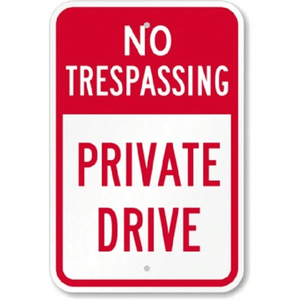 CIFbuy Señal de Tráfico Metálica Resistente a la Intemperie, Señal de Advertencia de Prohibido el Paso para Vehículos Privados, TikTok para Servicio de Recogida Temu - Product Image 3