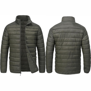 Chaqueta Corta de Lona de Poliéster de Alta Calidad al por Mayor para Hombre, Impermeable, Transpirable, con Logotipo Bordado en la Parte Delantera - Product Image 4