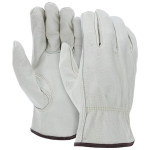 High Quality Cowhide Leather Men's Work Driver <b>Gloves</b> Construction Safety Working <b>Gloves</b> - Product Image 4