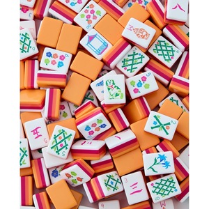 ชุดไพ่นกกระจอกแบบอเมริกัน 160 ชิ้น สลักลายสี่ชั้นตามสั่ง - Product Image 4