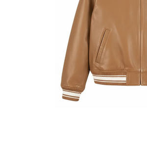 แจ็คเก็ตหนังแท้สำหรับผู้ชาย รุ่นพรีเมียม กันลม กันน้ำ สีพื้น มีทุกขนาด ขายดี - Product Image 6