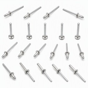 Rivets à tête en forme de rose LiWeiTe en gros, rivets à tête à trois pétales en acier, rivets <span class=keywords><strong>POP</strong></span>, normes ISO GB, classe 4.8 et 6.8, 3/16 - Product Image 2