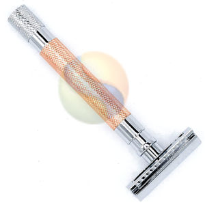 Maquinilla de Afeitar de Seguridad de Doble Hoja de Acero Inoxidable de Alta Calidad con Mango Largo para Hombre - Product Image 4
