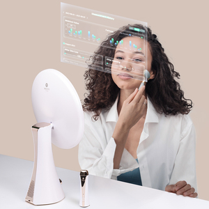 Vercon-Espejo de belleza inteligente, espejo mágico para maquillaje, Android 11, pantalla táctil, AI, análisis de piel, vídeo, <span class=keywords><strong>Tutorial</strong></span>, iluminación LED, Wifi, Bluetooth - Product Image 3