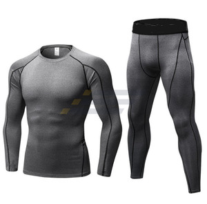Pantalon de compression personnalisé pour homme, respirant, pour le sport, la course, l'entraînement, le yoga, le MMA, ensemble de leggings et rashguard, fitness thermique - Product Image 3