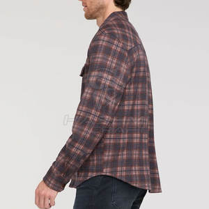 Style de vêtements streetwear décontractés modernes, chemise en flanelle à boutons, look à carreaux, pour le travail, les voyages et les loisirs - Product Image 4