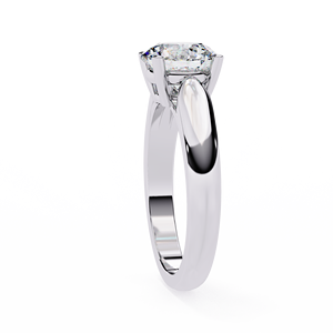 Bague en or 14 carats avec diamant de laboratoire rond de 2 carats, certifié IGI, couleur E, pureté VS1, pour mariage, fiançailles, anniversaire - Product Image 3
