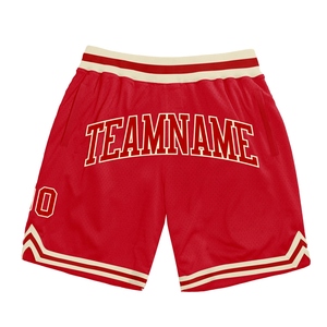 Custom Eco-Friendly Custom <b>Pink</b> White-Black Authentic Throwback Basketball Shorts - Product Image 5