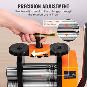 Laminatoio per Gioielli 3/76 mm con Rapporto di Trasmissione 1:2, Multifunzione 3-in-1, Spessore di Laminazione 0,1-7 mm per Vari Progetti di Gioielleria - Product Image 3