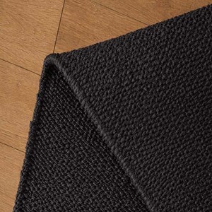 Black Handwoven Jute Area Rug Minimalist Neutral Black Jute Living Room Rug Modern Scandinavian Bedroom Carpet Soft Floor Decor - Product Image 5