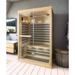 Cabina de Sauna Infrarroja para 2 Personas Tylo Tylsand T-820 con Frente de Vidrio, Bluetooth, Madera Premium, Sauna Interior Residencial - Product Image 4