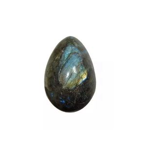 Huevo Yoni de Labradorita Natural, Piedra Semipreciosa de Jade para Protección Energética, Ejercicio Vaginal, Tallado con Diseño Feng Shui - Product Image 1
