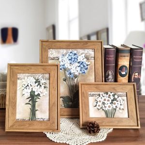 Picture Frame HUIXIANG Vintage Portrait Photo Frames Retro Landscape & Horizontal <b>Poster</b> Frame Standing or Wall - Product Image 5