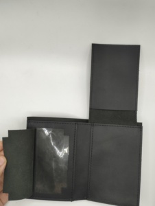 Genuine Leather Short Men <b>Wallet</b> High Quality Custom Logo Black Wholesale Men Customized Multi Card Premium <b>Holder</b> Factory 2023 - Product Image 4