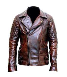 2026 New Arrival Men Genuine Leather <b>Jacket</b> Premium Quality Cowhide Leather <b>Biker</b> <b>Jacket</b> Manufacturer - Product Image 4