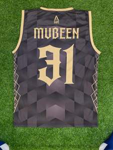 Ensemble de maillot de basket-ball Falcon sublimé 31 unisexe pour adulte, débardeur à col en V en polyester à séchage rapide avec short à cordon de serrage - Product Image 5