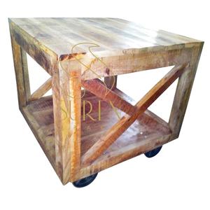 Table de chevet indienne en bois design moderne faite à la main mobilier de maison polyvalent pour chambre salle à manger hôpital salle de sport utilisation pour salon - Product Image 2