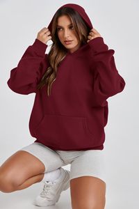 Hoodie Heavyweight Fleece Quiet Luxury Streetwear OEM Manufacturer Women's Luxury Blank Hoodie Thick Cotton Premium Hoodie - Product Image 6