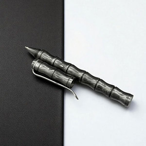 Bolígrafo de escritura con patrón de Damasco de alta calidad, accesorio de oficina de metal hecho a mano para profesionales de negocios y estudiantes - Product Image 3