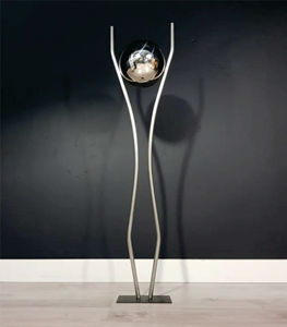 Sculpture d'ange volant en métal argenté vintage avec harpe, figurine d'instrument de musique, art de table de luxe, décoration d'intérieur, statue artisanale - Product Image 6