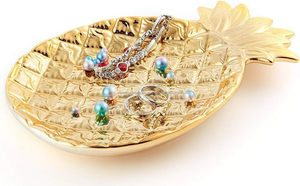 Plateau en aluminium Porte-bijoux Présentoir à bijoux Ananas doré - Product Image 2