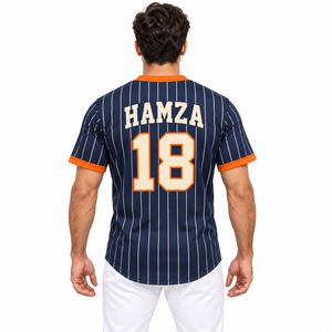 Camiseta de béisbol personalizada para hombres, mujeres y jóvenes, con botones, manga corta, nombre del jugador personalizado, número, logotipo, uniforme deportivo de equipo - Product Image 3