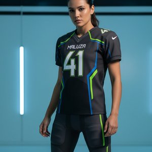 Ensemble d'uniformes de football américain sublimés personnalisés, maillots en mesh respirant, équipement d'équipe de football de ligue professionnelle - Product Image 6