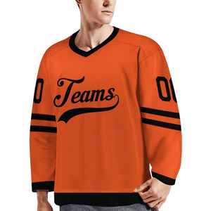 Jersey de Hockey sobre Hielo de Poliéster 100% de Secado Rápido, Lavable, con Diseño y Logotipo Personalizados, el Mejor Servicio OEM - Product Image 1