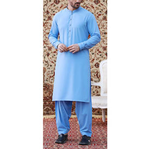 Nuevo Shalwar Kameez Pakistaní 2026 para Hombre, Suave, para Fiesta, Color Sólido Morado, Shalwar Kameez de Moda, Conjunto de 2 Piezas, Bandhgala - Product Image 1