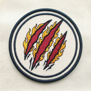 Patch brodé thermocollant en gros, style japonais Ouroboros Dragon, motif serpent mythique circulaire, bordure Merrow, pour motards, à coudre à la machine - Product Image 6