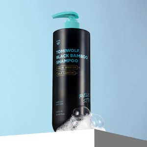[TOMIWOLF] <b>Black</b> Bamboo <b>Shampoo</b> Korean Cosmetics Menthol Cooling Daily <b>Hair</b> Care Salon <b>Hair</b> Care <b>Shampoo</b> - Product Image 4
