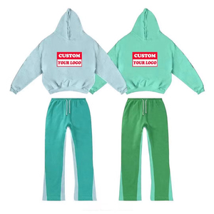 Men Custom Y2K Tracksuit Printed Hoodie Wide Leg Sweatpants Streetwear Outfit <b>Hip</b> Hop Loose Fit Clothing - Product Image 5