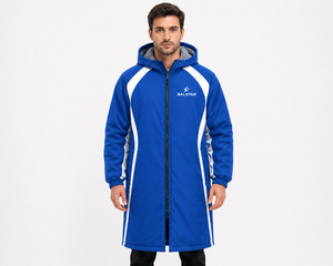 Robe de change imperméable à capuche personnalisée, à manches longues, séchage rapide, respirante, doublure polaire, fermeture éclair – Fournisseur d'usine - Product Image 4