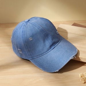 Casquette en jean délavé personnalisée pour homme, style vintage, avec boucle métallique, vente en gros OEM BD - Product Image 5