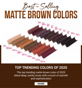 Charmlash Top Quality <b>Lash</b> <b>Trays</b> Brown <b>Lashes</b> High Quality Everyday Eyelash Extensions Single Individual Matte Brown Custom <b>Bulk</b> - Product Image 2