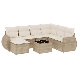 Set Divano da Giardino Beige e Bianco Crema - Product Image 2