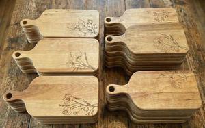 Tabla de Cortar Rectangular de Acacia Hecha a Mano de Primera Calidad, Duradera, Apta para Lavavajillas, Utensilio de Cocina para Verduras, Frutas y Carne - Product Image 3