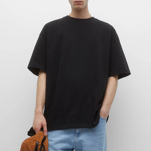 T-shirts pour hommes de qualité supérieure, respirants, couleur unie, logo personnalisé, séchage rapide, streetwear décontracté, t-shirt en coton à col rond, manches courtes - Product Image 5