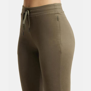 Pantalones Jogger de Mezcla de Lino para Mujer, Cintura Alta, Cordón Ajustable, Puños Elásticos, Transpirables, Corte Ajustado, Casuales, para Verano - Product Image 4