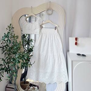 Romantic Boho Embroidered Two Piece Set for Women Beach, <b>Travel</b> & Summer Look - Product Image 6