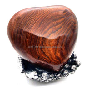 Urne funéraire en bois en forme de cœur, style américain, pour cendres d'animaux et d'adultes, vente en gros, design personnalisable, couleur marron - Product Image 5